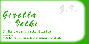 gizella velki business card